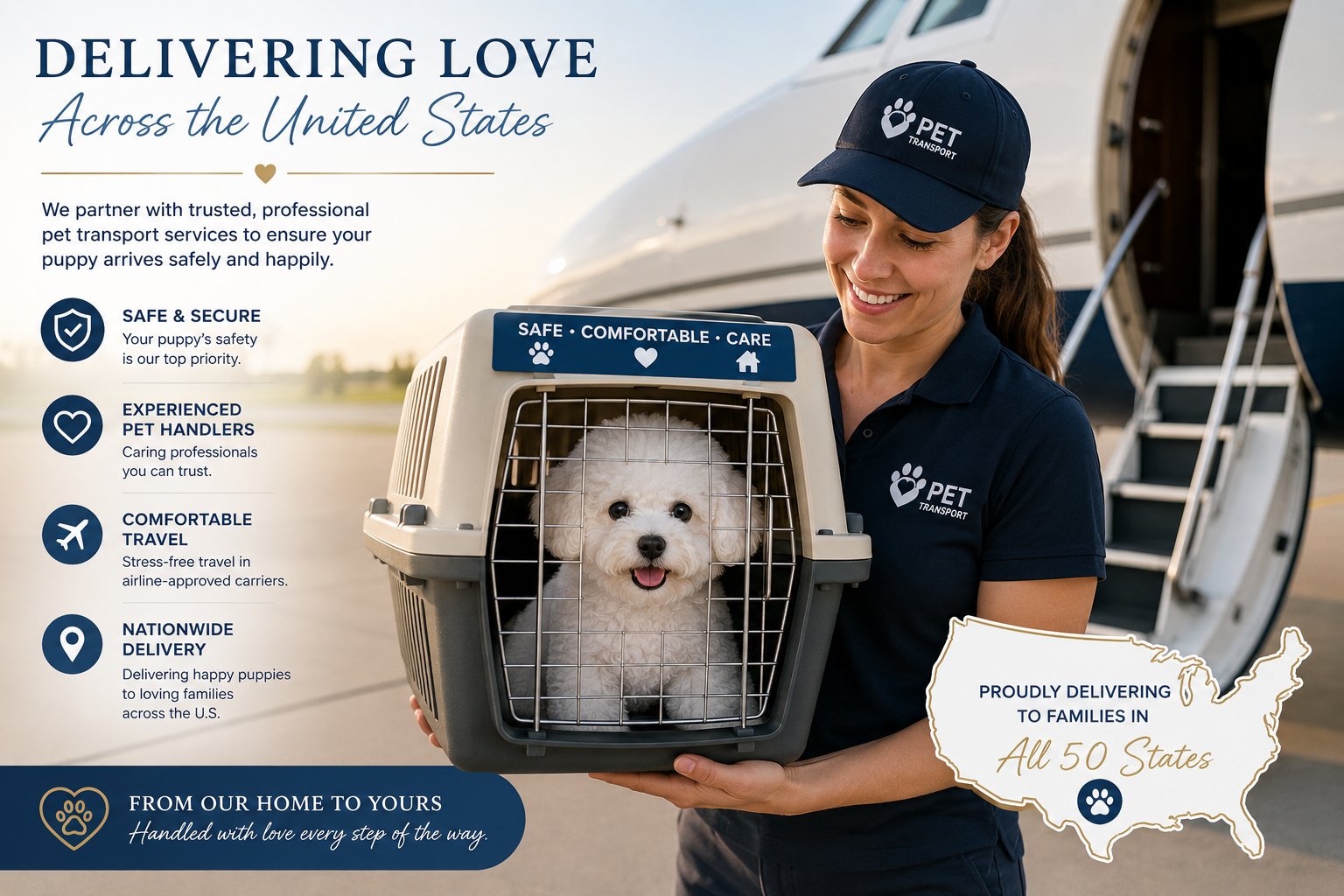 Bichon frise puppy delivery